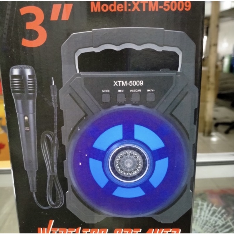 Speaker Bluetooth XTM-5009 + Mic Speaker Karaoke