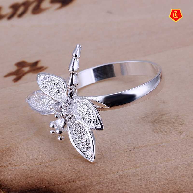 [Ready Stock]Fashion Creative 925 Silver Dragonfly Ring