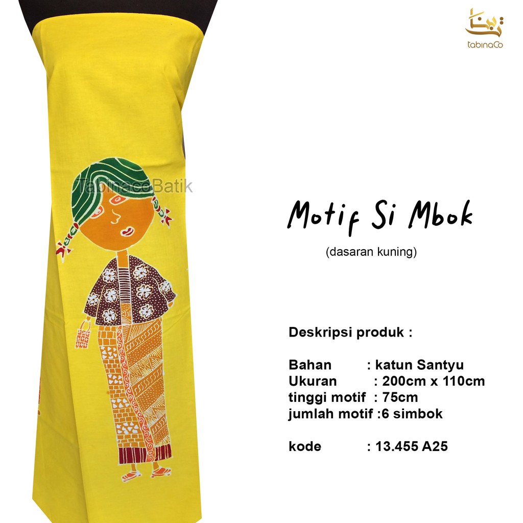 kain batik simbok kuning