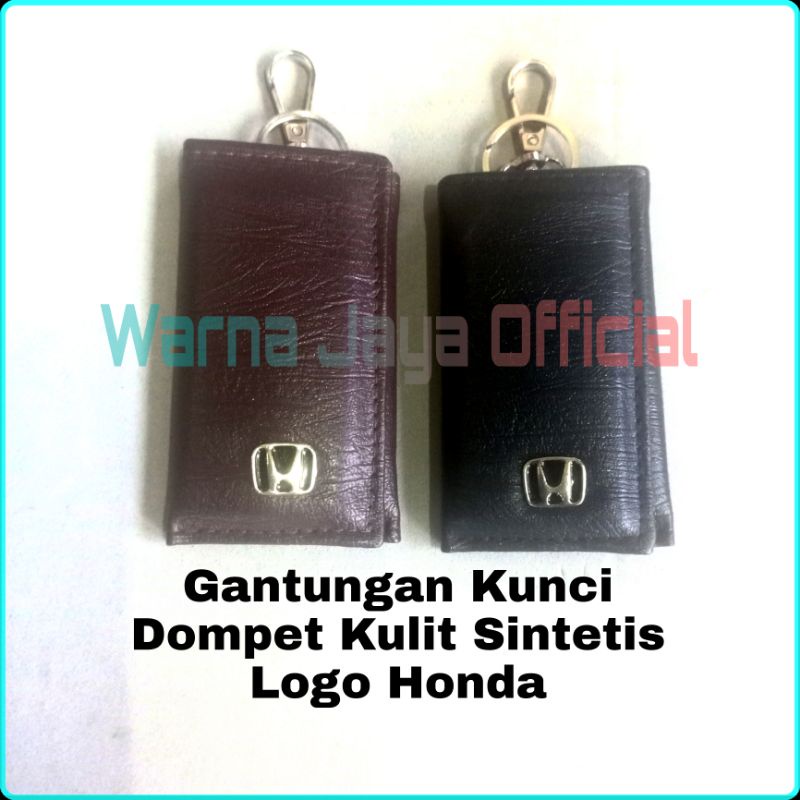Gantungan Kunci Dompet STNK Logo Honda Kulit Sintetis Motor & Mobil Murah Aksesoris Accesories Canto