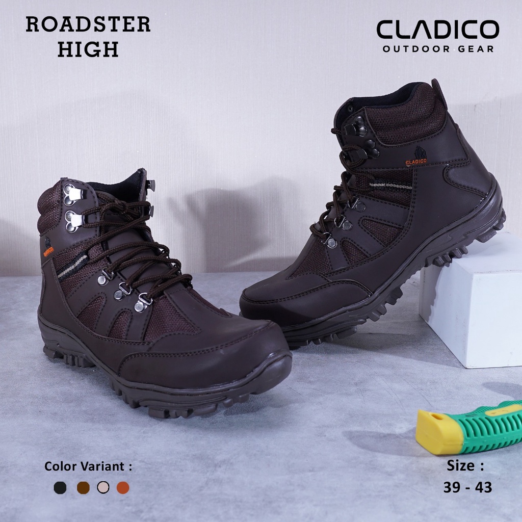 Sepatu Safety Boots Shoes Ujung Besi Cladico Roadster High Premium Original