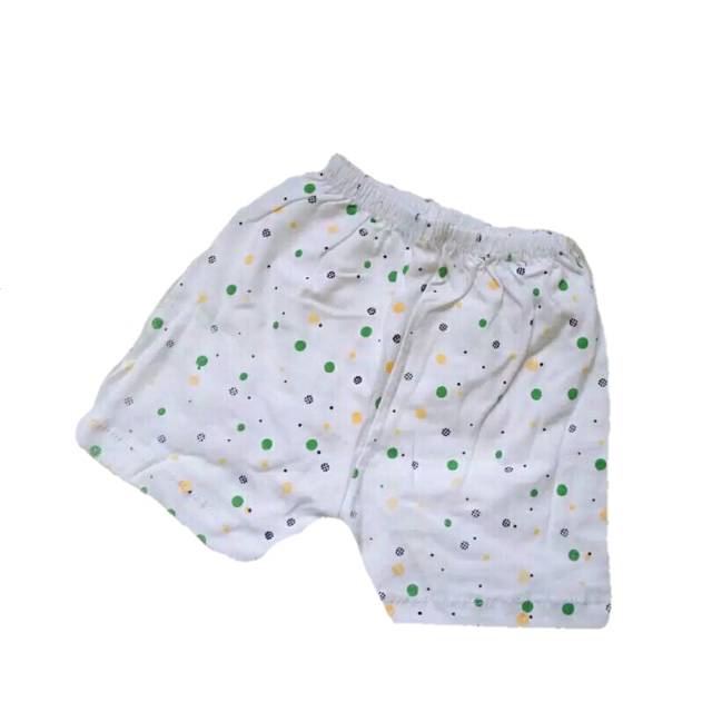 6 pcs Celana pendek bayi polkadot size S dan M