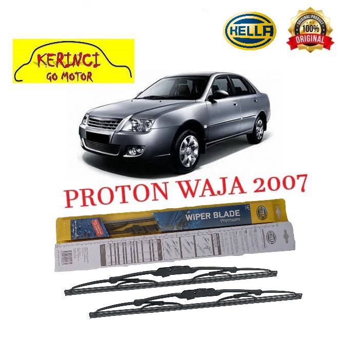 WIPER PROTON WAJA 2007 HELLA PREMIUM 21&quot; &amp; 19&quot; SEPASANG WIPER HELLA