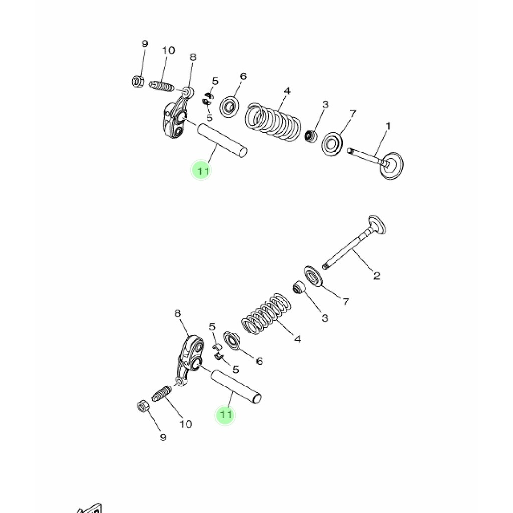 SHAFT AS PEN TEMPLAR PLATUK KLEP MIO M3 S Z SOUL GT FINO XRIDE GEAR 125 FREE GO FREEGO FAZZIO ORIGINAL YGP 2PH-E2146-00