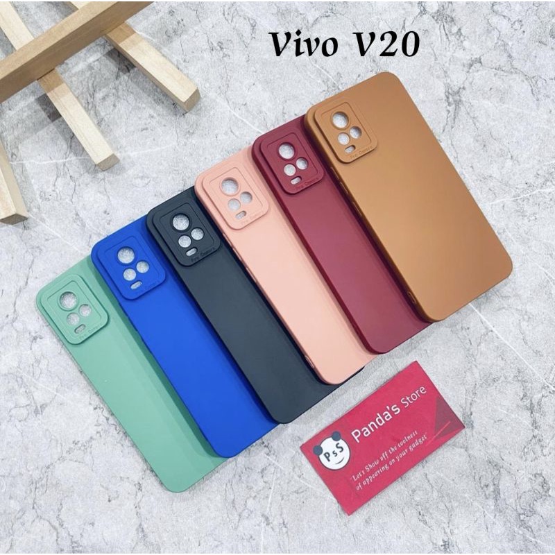 Softcase Pro Camera Vivo V20 Candy Case Full Color 3D Silikon TPU