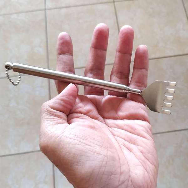 Garukan Punggung Stainless Tongkat Garuk Punggung Alat Garuk Pungung Belakang Anti Karat