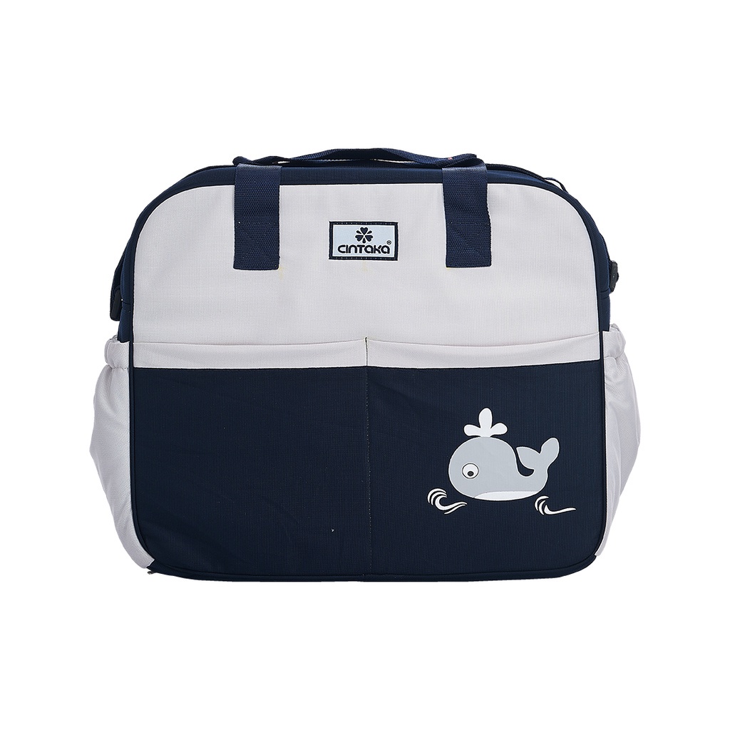 Cintaka Tas Bayi Besar Seri Whale Saku Print - TCT2551 (Tersedia varian warna)