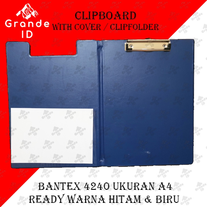 

CLIPBOARD BANTEX 4240 WITH COVER UKURAN A4 PAPAN JALAN CLIPFOLDER A4