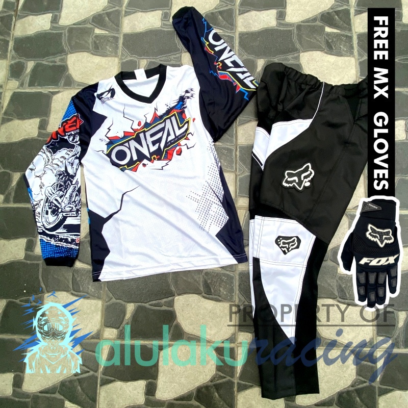 Jersey &amp; Celana MX Trail Motocross - Paket Bundling ONCT0909-F41