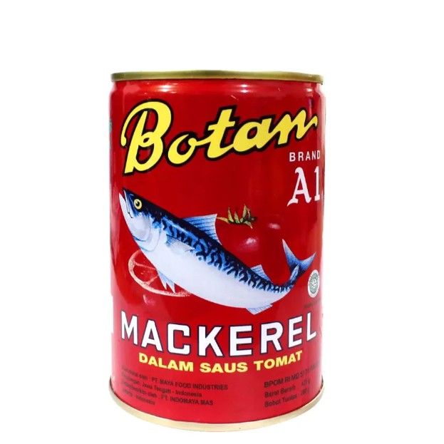 

Botan Besar Mackarel 425g/ botan sarden saus tomat/ ikan botan