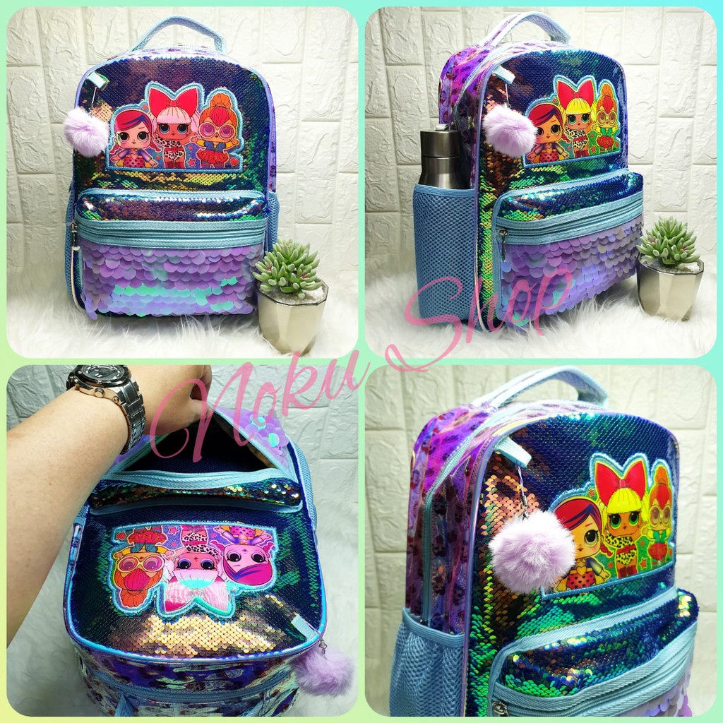 Tas Ransel SD Sequin Hologram LOL Surprise