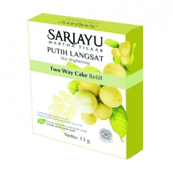 SARI AYU TWO WAY CAKE PUTIH LANGSAT REFILL/ TWO WAY CAKE/ BEDAK PADAT