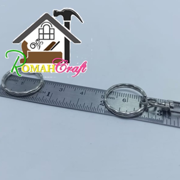 + Skrup Gantungan Kunci Tas Ring Gelombang 25mm M.G25a Ring Nuri