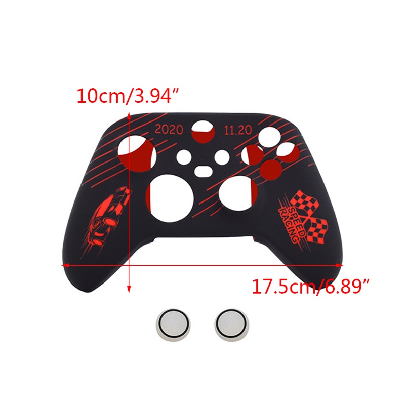 Cre Soft Case Silikon Anti Slip Motif Lukisan Untuk Controller Xbox Series S X