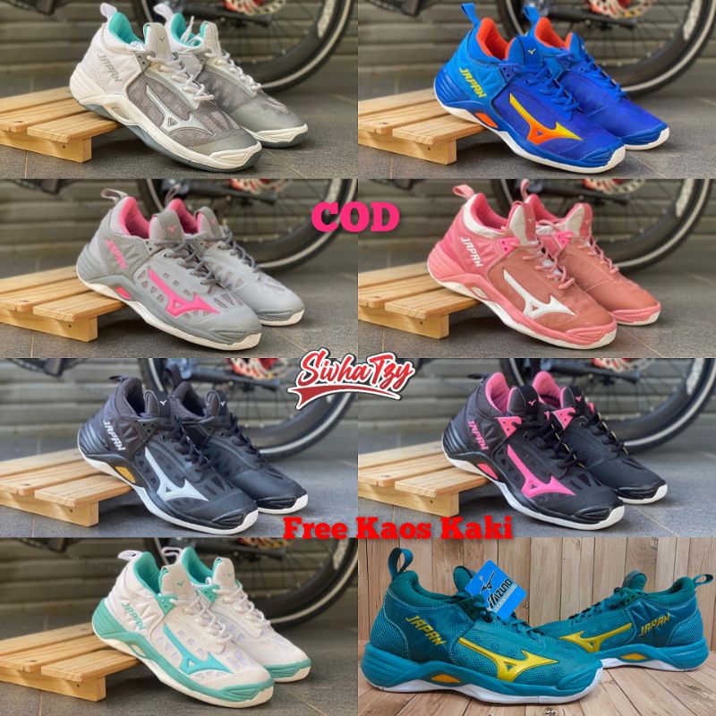 Jual Sepatu Volly Murah Cod Mizuno Wave Momentum Japan Mid Low Sepatu Voli Sepatu Olahraga Voley Volley Voly Lokal Shopee Indonesia