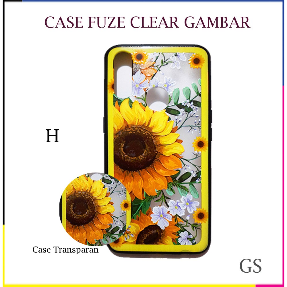 Casing Import REALME C11 C12 / C15  6 2  2 pro / F9 A1K C2 C3 / 5   Case Fuze Clear Karakter Kartun Astronot