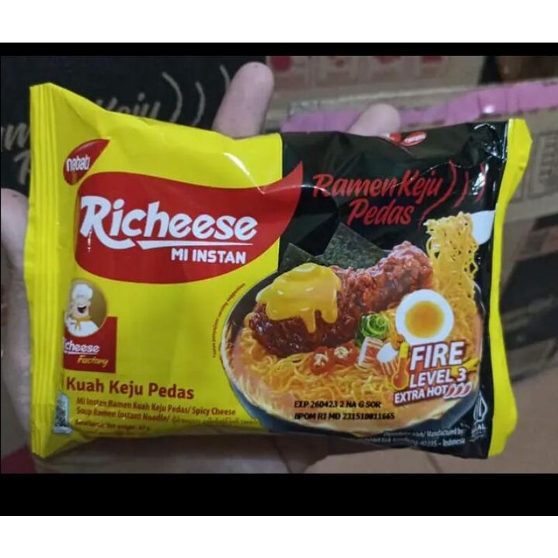 

READY !! Mie Richeese Kuah Ramen Keju Level 3 Pedas