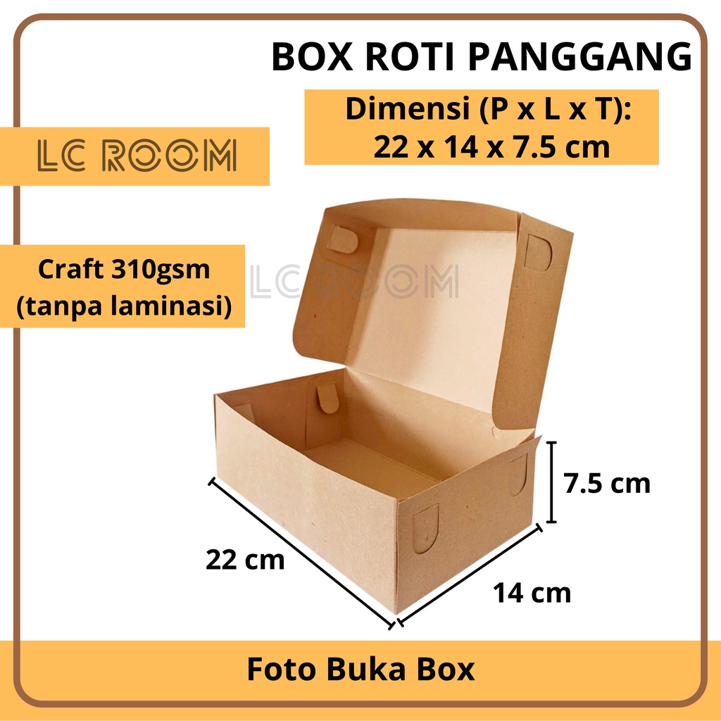 PAPER BOX MARTABAK 22 14 7.5 cm KOTAK KUE ROTI BROWNIES BOX CAKE DUS BOLU BOX PISANG GORENG DUS ROTI