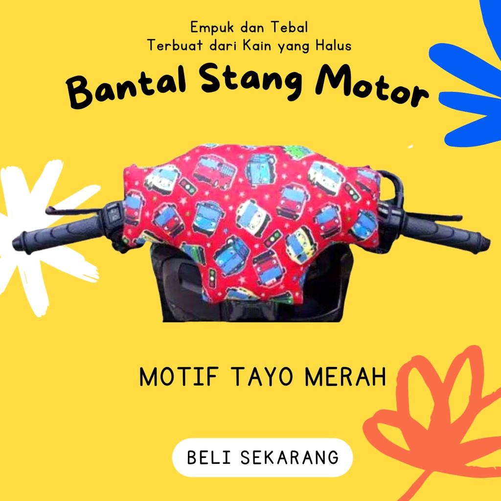 Bantal Setir Stang Motor Anak Motif Karakter Murah - Bantal Setang Setir Motor Pelindung Kepala Anak