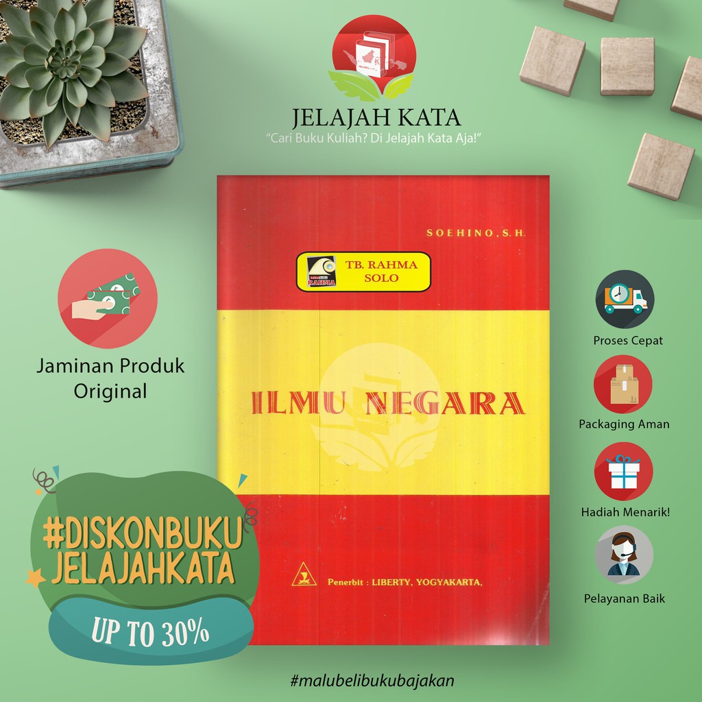Buku ILMU NEGARA  - SOEHINO - LIBERTY - ORIGINAL
