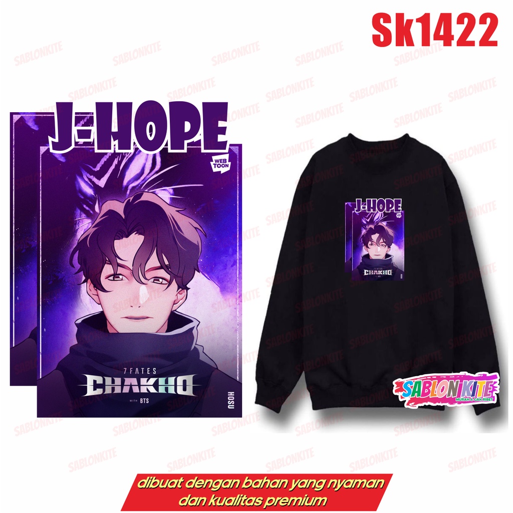 MURAH!!! SWEATER HOODIE KPOP CHAKHO KARTUN TIAP MEMBER SK1422 SK1423 UNISEX