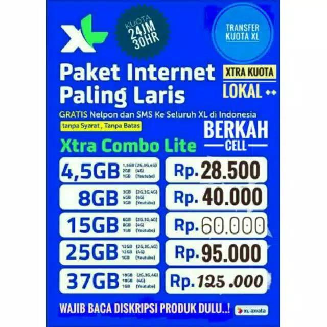 Harga Paket Internet Xl Paling Murah - Inspirasi Muslim