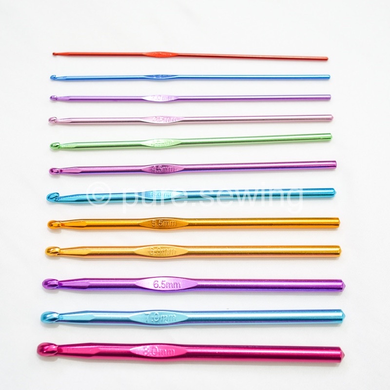 Hakpen / Jarum Rajut / Jarum Songket Rajut Hook Crochet Berbagai Ukuran