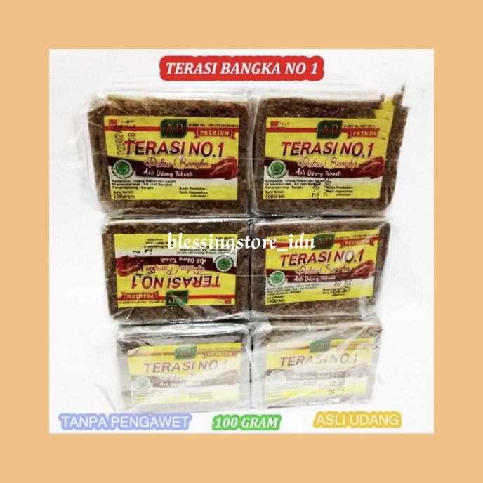 

TERASI BANGKA CALOK BANGKA 100GR