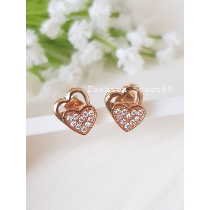 ready edisi terbatas anting tusuk double love import xuping bestseller