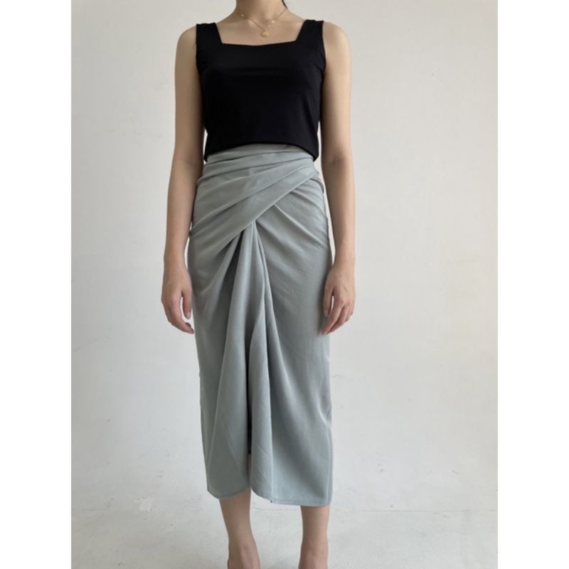 Wrap Skirt Rok Lilit Instan Cotton Premium