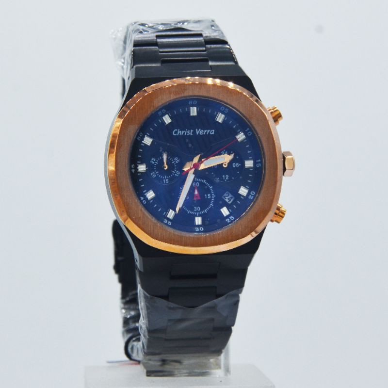 Jam Tangan Couple Christ Verra 10458G - 10458L Rantai Original Murah