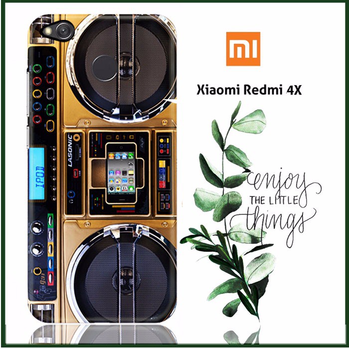 Boombox Ghetto Blaster Funny Y0510 Xiaomi Redmi 4X Full Print 3D Case
