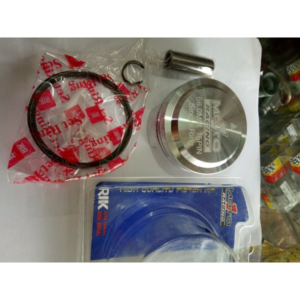 BEST SELLER   piston moto 1.66 pin 15 single ring