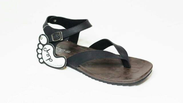 (COD) SANDAL KULIT PRIA 05 DEP BLACK BROWN TAN KULIT SAPI ASLI