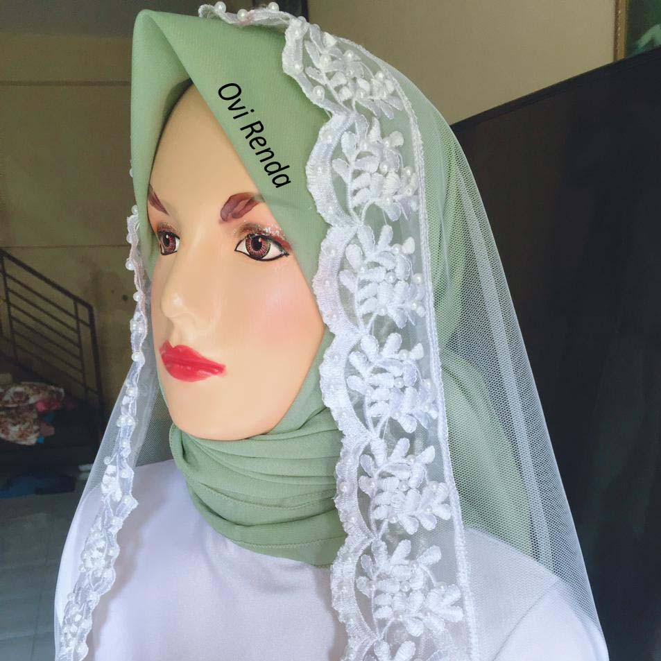 Slayer Pengantin Renda Mutiara / Veil Renda Mutiara