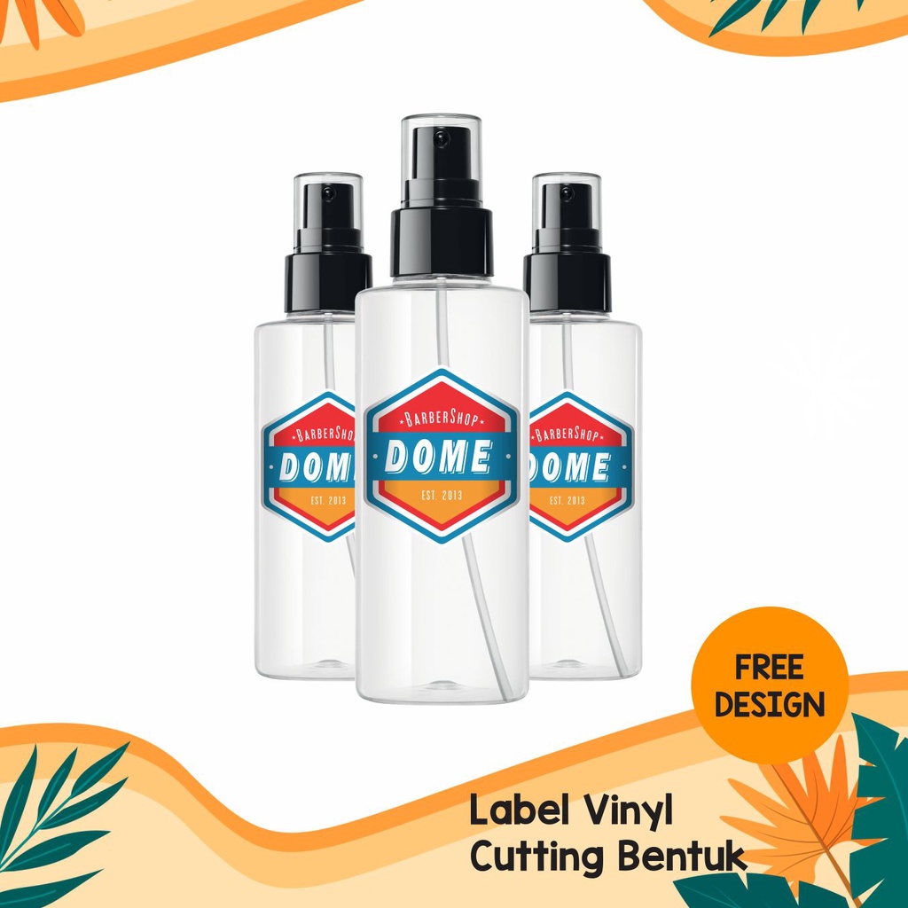 

Label Kemasan Botol Bahan Vinyl Anti Air Cutting Bentuk