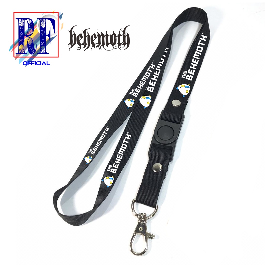 

Tali Lanyard BEHEMOTH PREMIUM BAND METAL GANTUNGAN KUNCI/GANTUNGAN ID CARD/GANTUNGAN POD Best seller COD