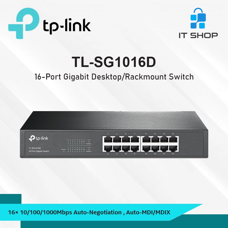 TP-Link TPLINK TL-SG1016D 16-Port Gigabit Desktop Switch