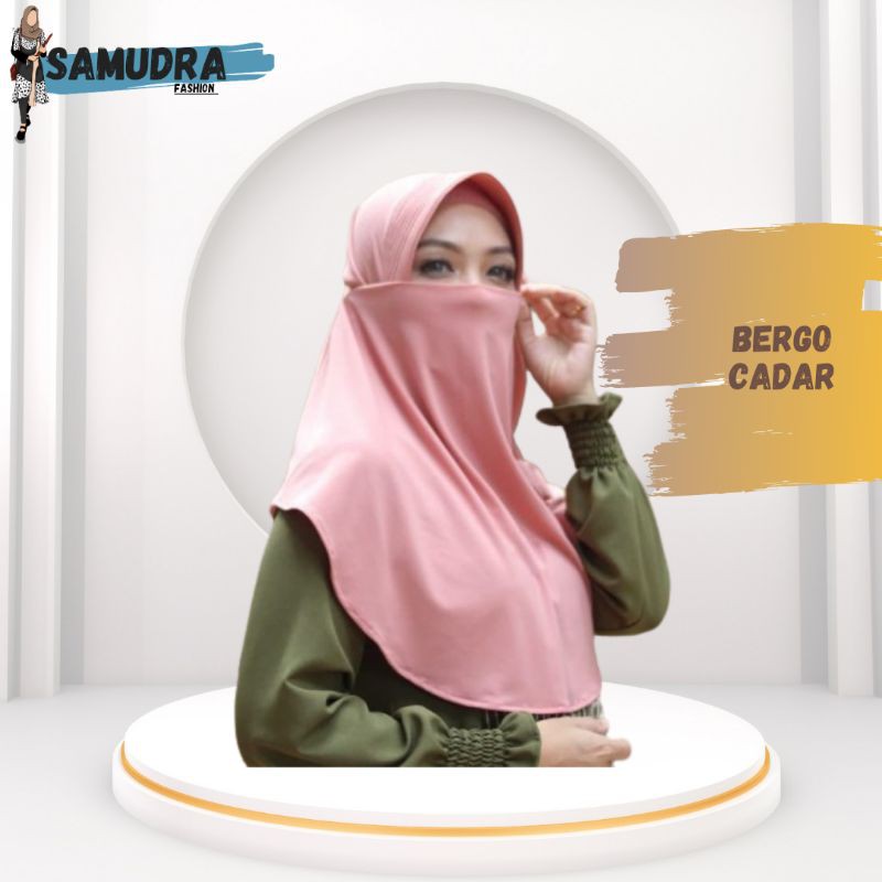 Jilbab Hijab Instan Cadar Bergo Maryam Niqab Masker Cadar Terbaru