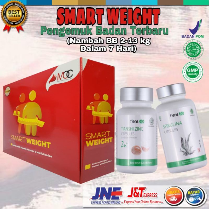 PENGGEMUK BADAN DEWASA SMART WEIGHT SUPLEMEN OBAT PENGGEMUK BADAN PERMANEN BPOM PENAMBAH BERAT BADAN