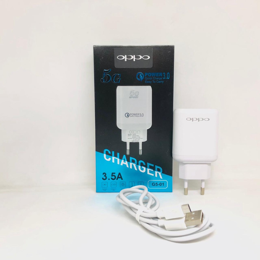 MINIGO CHARGER HP BRAND G5 01 3A 5G TC TRAVEL ADAPTER + KABEL CASAN