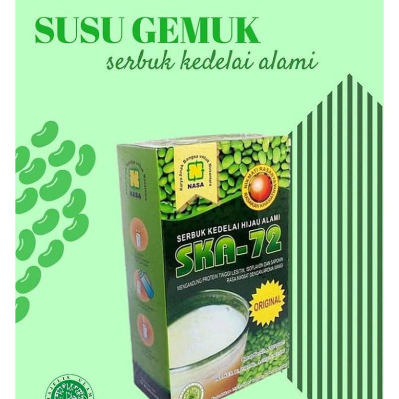 

SKAO - Serbuk Susu Kedelai Hijau Alami - Nasa Mojokerto - Free Masker/Scrunhiee