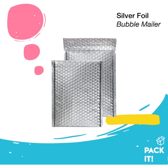 

Silver Foil Bubble Mailer/ Envelope 12x18 / 14x22 / 17x28 / 23x33 CM Amplop seal dan bubble wrap