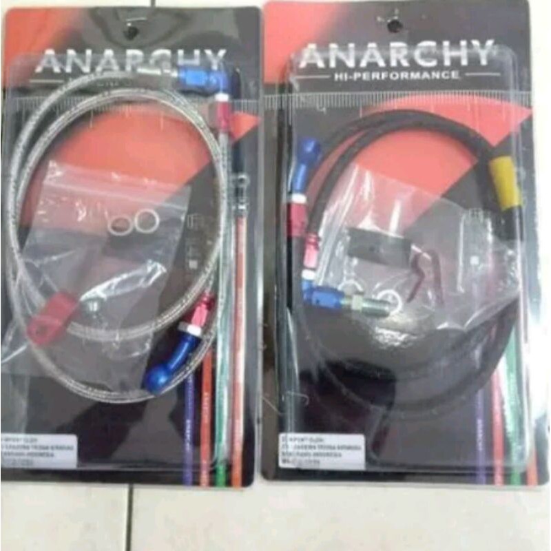 Selang Rem Depan 95cm Serat Universal ANARCHY