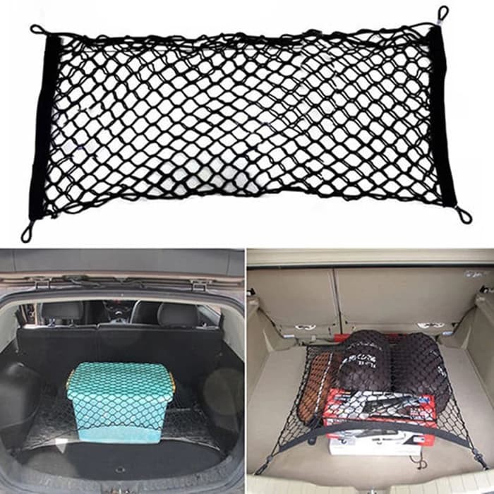 Jaring Bagasi Mobil Car Net Trunk Cargo 2 Lapis Universal Ada Pengait