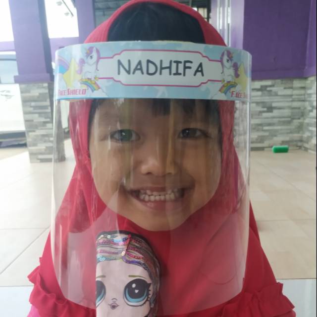 Face shield anak karakter