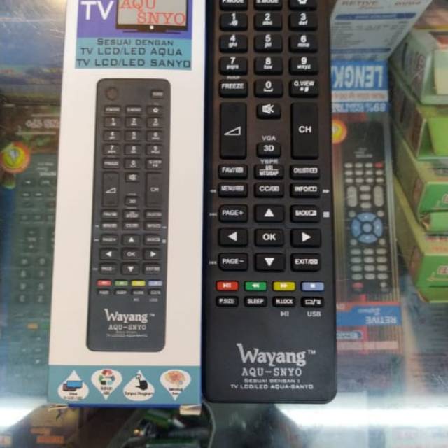 REMOTE REMOT TV SANYO AQUA LED LCD MULTI SEPERTI ORIGINAL