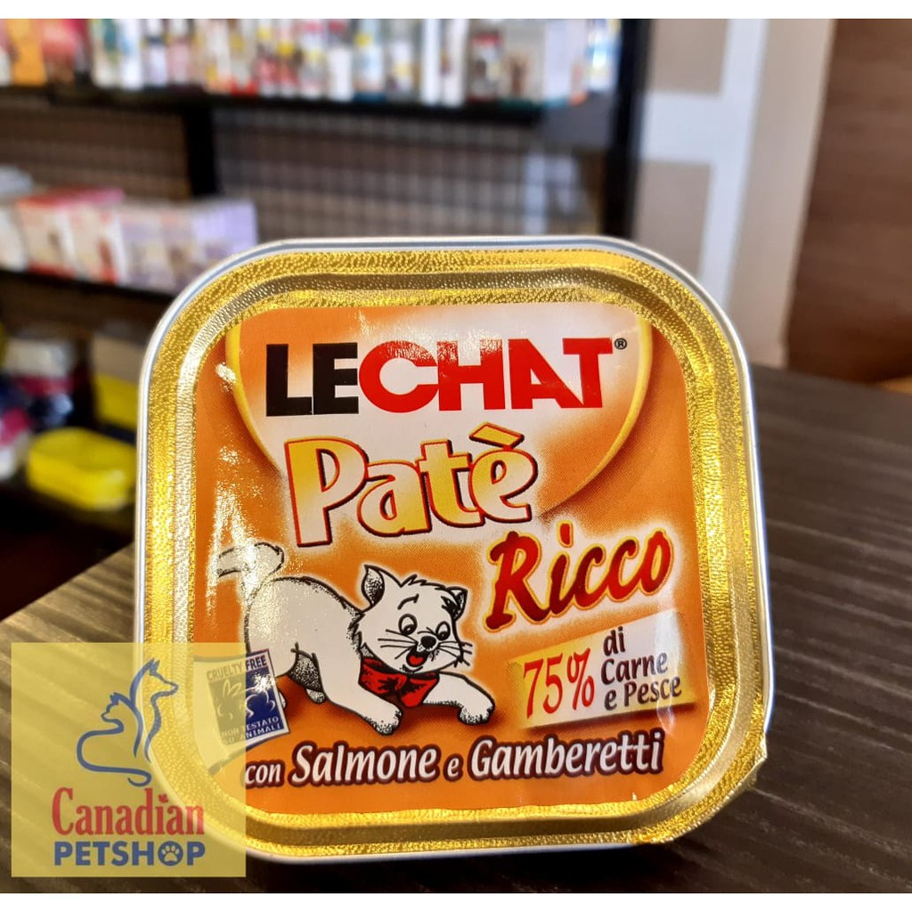 

LECHAT PATE RICCO SALMONE e GAMBERETTI (salmon) 100gr