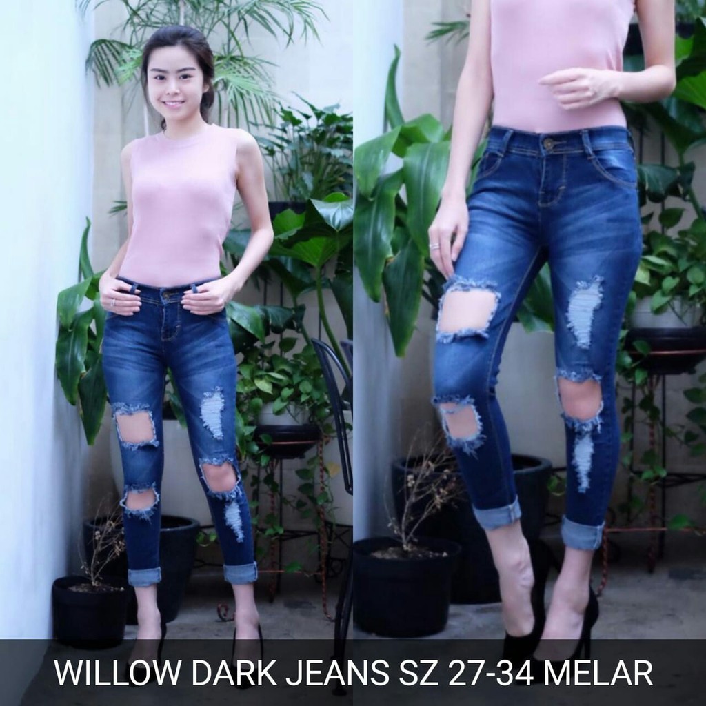 CELANA WANITA WILLOW DARK JEANS STANDARD &amp; BIGSIZE