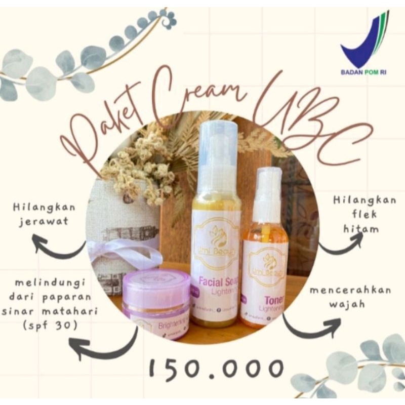 Skincare UBC (Ummi Beauty Care)BPOM RI Original